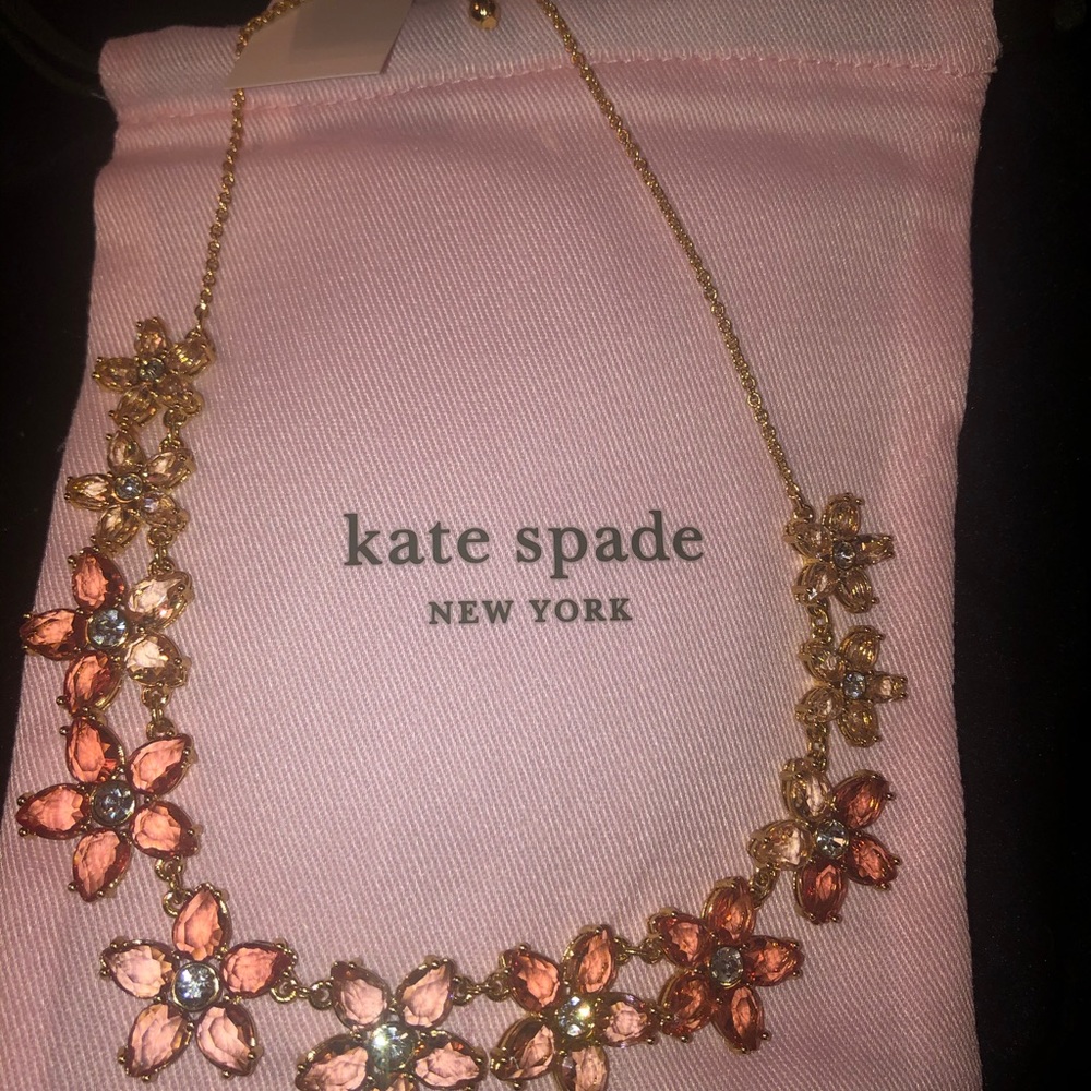 Kate spade Bed of Roses pink necklace